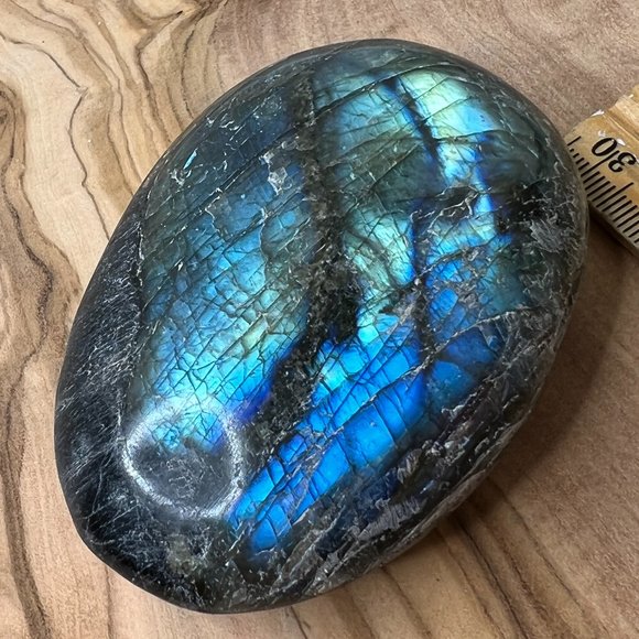 Other - FLASHY Blue Labradorite Crystal XL Nervous Anxiety Palm Stone - Stones